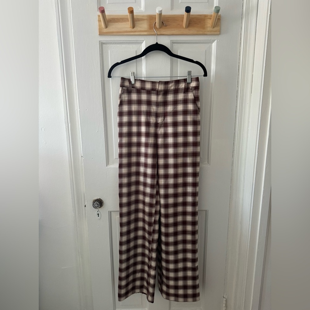 Urban Outfitters Maroon Plaid Pants